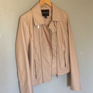 Forever 21 Plus 1X Pink Nude Leather Jacket